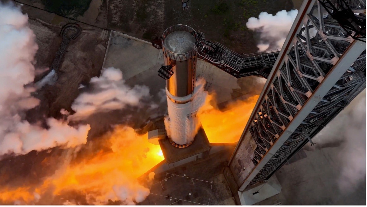 SpaceX thử nghiệm tĩnh tầng đẩy Super Heavy V3 của Starship ngày 7:5:2026