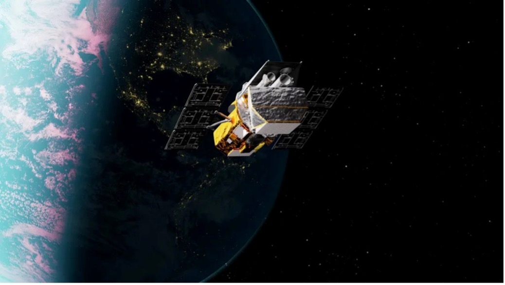 Họa đồ mô phỏng của NASA về Đài quan sát Swift Neil Gehrels đang bay trên quỹ đạo Trái đất.